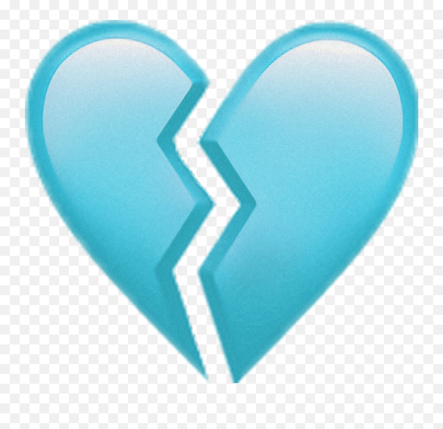 Download - Blue Broken Heart Emoji,Aesthetic Emoji
