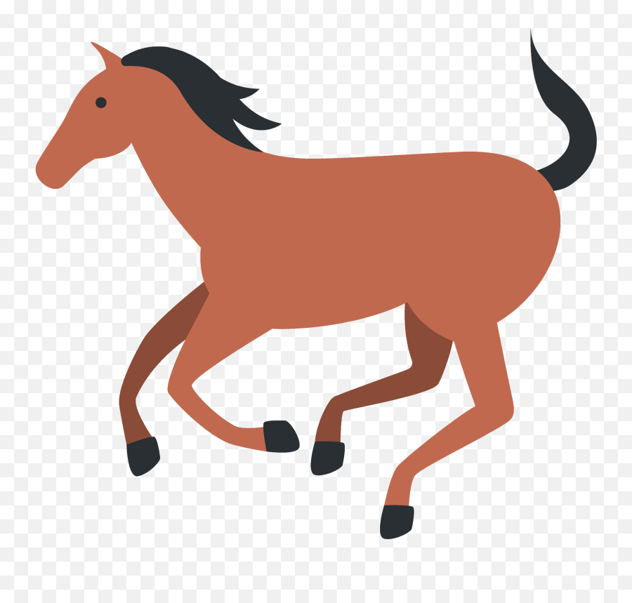 Horse Emoji Clipart Free Download Transparent Png Creazilla - Horse Emoji,Gorilla De Whatsapp Emoticon