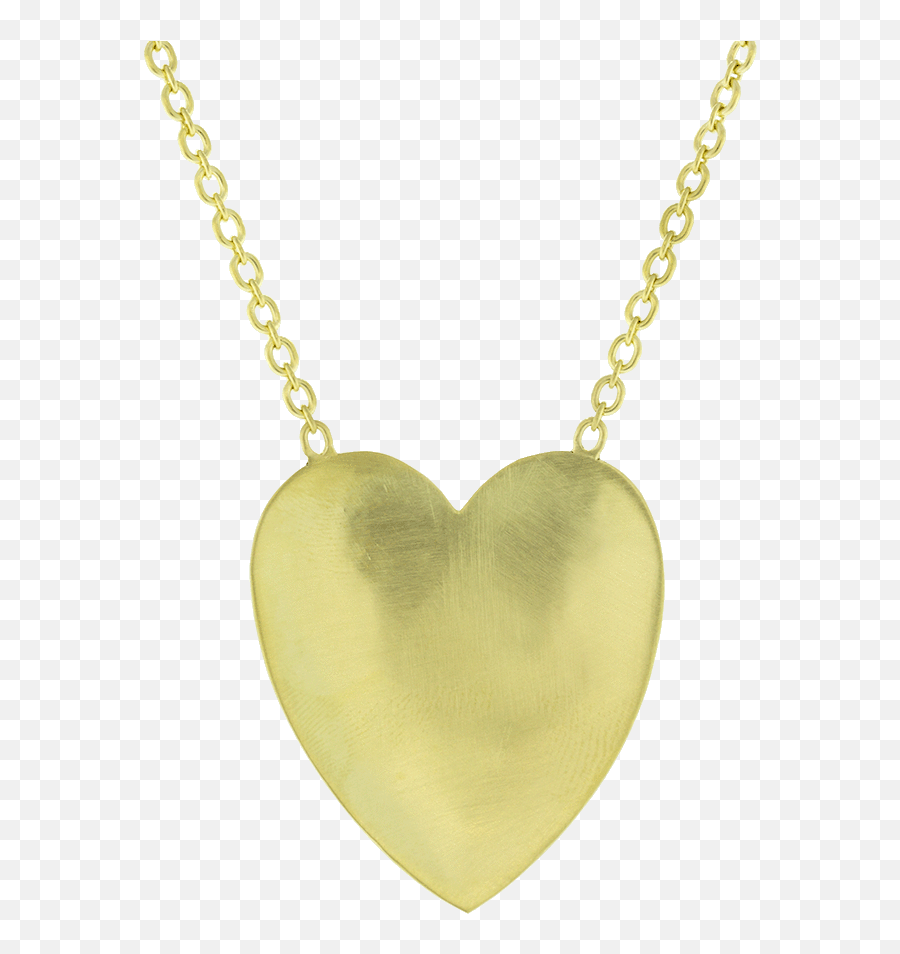 Extra Large Flat Gold Heart Necklace Emoji,Platonic Equivalency Of Heart Emoticon