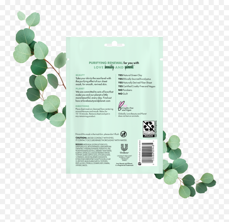 Green Clay U0026 Eucalyptus Sheet Mask Love Beauty And Planet Emoji,I Didnt Do It Emoticon Face