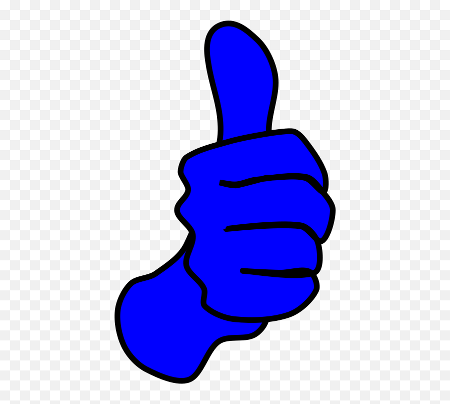Blue Thumbs Up Png Svg Clip Art For Web - Download Clip Art Emoji,Thumbs Up Emoji White Transparent Background