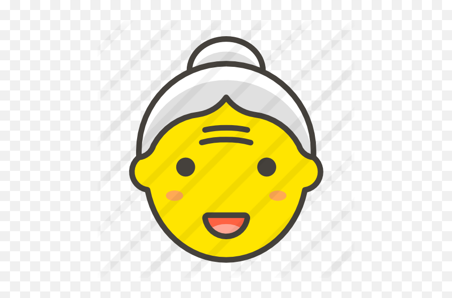 Old Woman - Old Woman Face Vector Emoji,Grandma Emoji