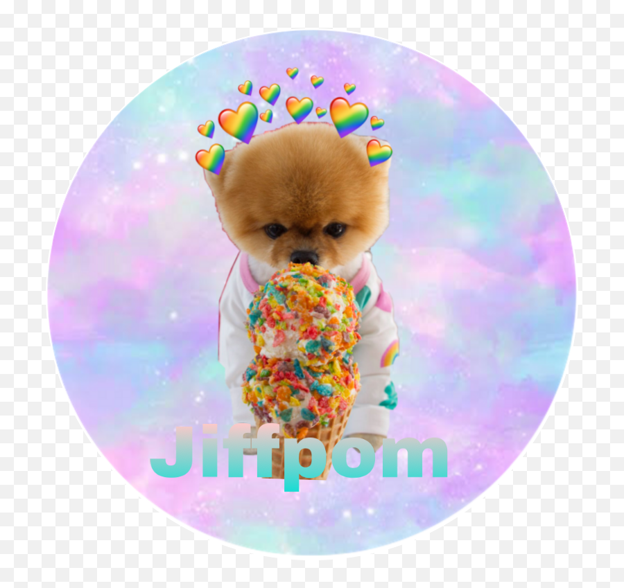 Jiffpom Dog Sticker - Soft Emoji,Jiff Emoji