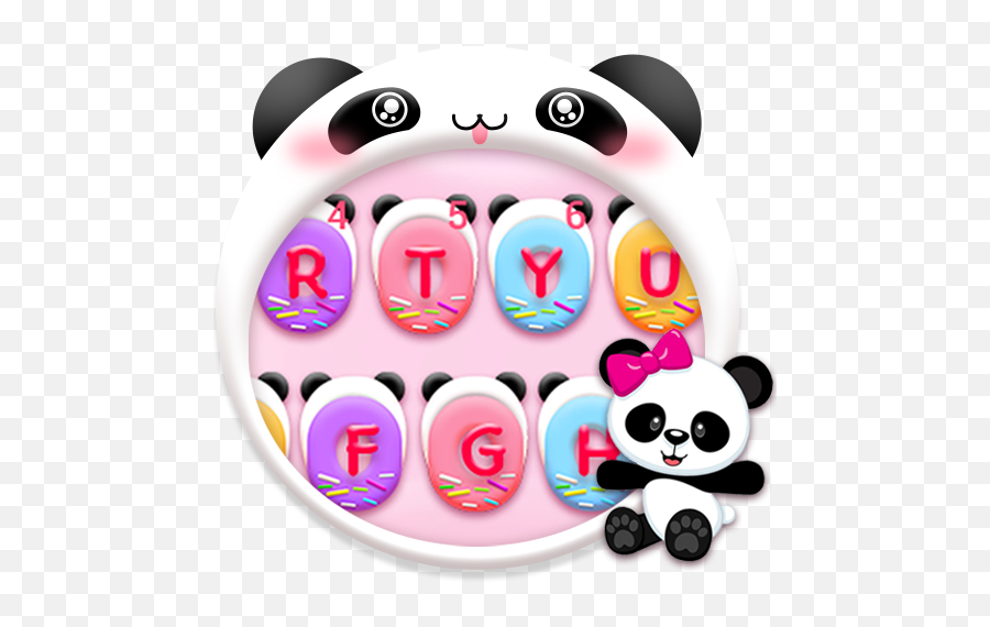 Pinky Panda Donuts New Keyboard Theme U2013 Apps On Google Play - Dot Emoji,Pinky Out Emoji