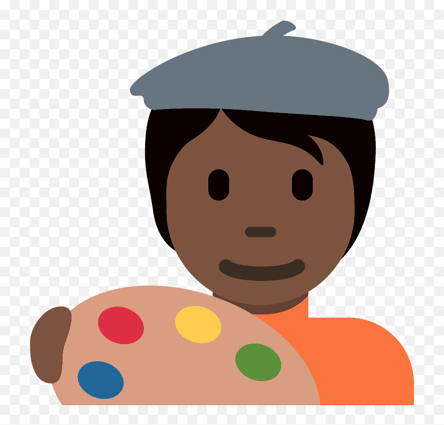 Artist Emoji Clipart - Happy,Artist Emoji