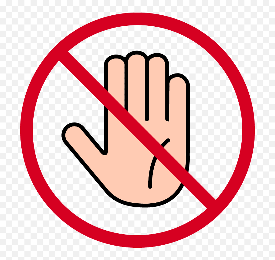 Stop Hand Png - No Smoking Signs Transparent Clipart Full Transparent Don T Png Emoji,Stop Hand Emoji