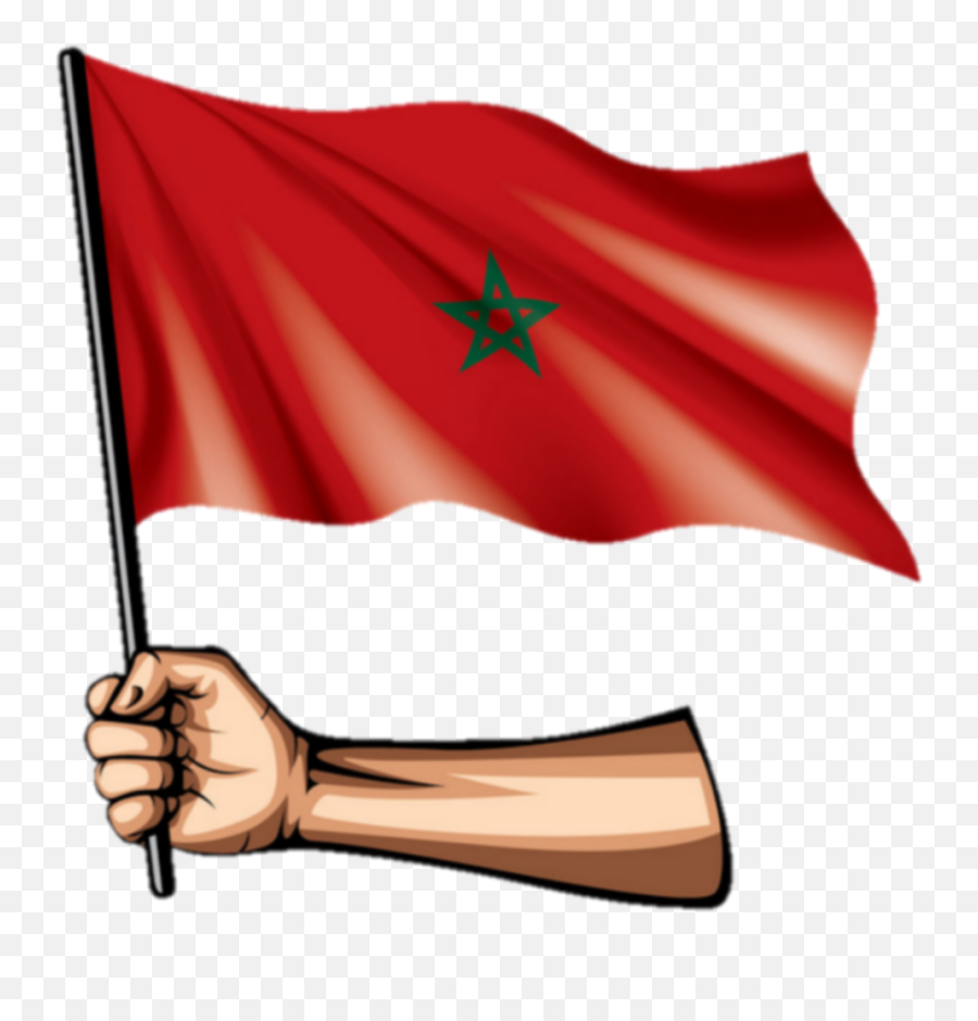 Morocco Maroc Sticker - Brazil Flag White Background Emoji,Morocco Flag Emoji