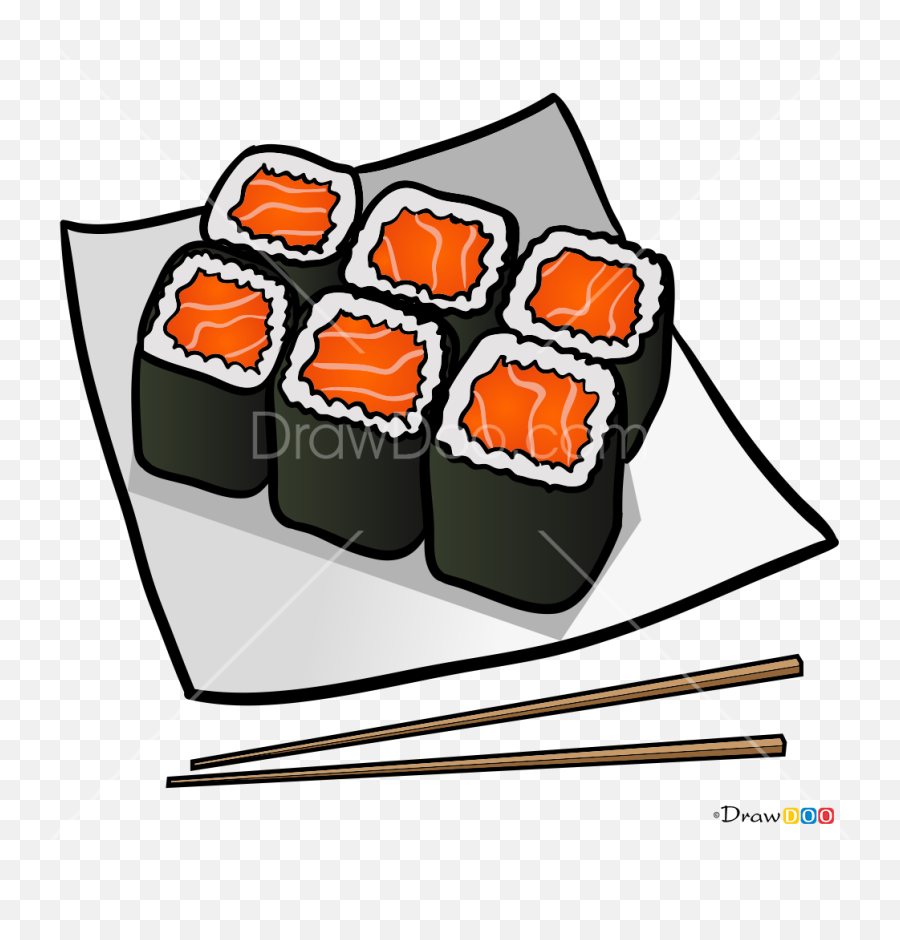 How To Draw Sushi Food - Do You Draw Sushi Emoji,Chopsticks Emoji