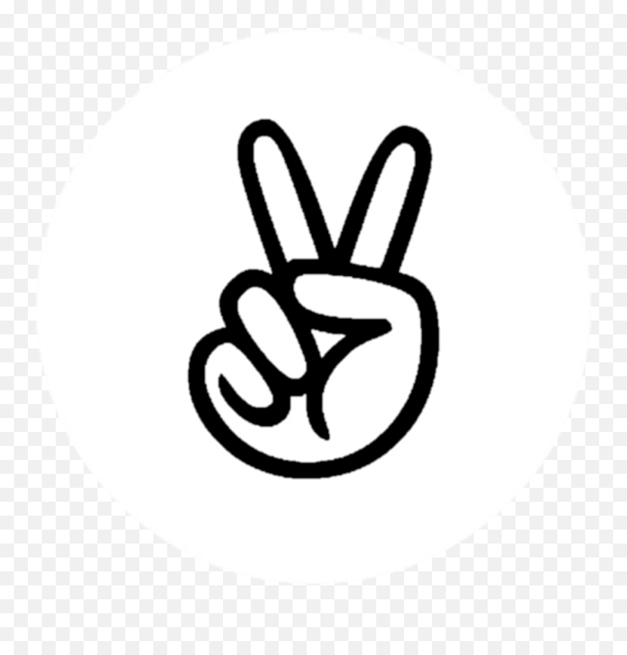 Angel Silhouette - Peace Sign Fingers Outline Hd Png Angellist Logo Png Emoji,Emoji Angel Messenger