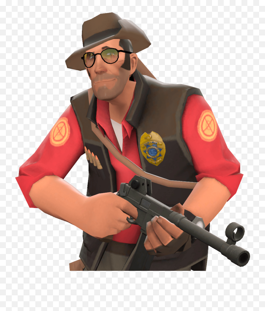 File Sniper Ellis Png Official Tf2 Wiki Official Team - Tf2 Police Sniper Emoji,Balloonicorn Tf2 Png Emoticon