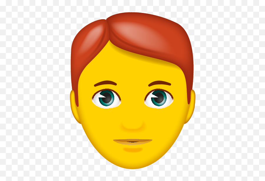 Red Hair - Emoji Brunette Man Png,Brunet Male With Glasses Emoji