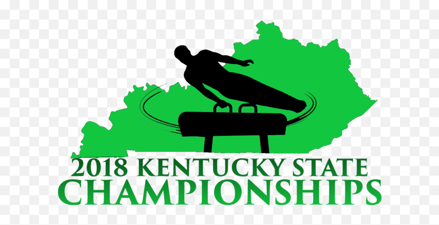 Gymnast Clipart Gymnastics Meet - Kentucky Silhouette Kentucky State Silhouette Emoji,Handsprings Emojis
