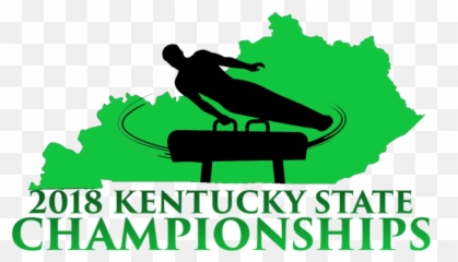 Gymnast Clipart Gymnastics Meet - Kentucky Silhouette Kentucky State Silhouette Emoji,Handsprings Emojis
