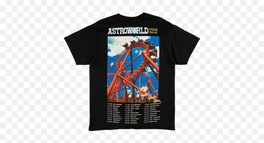 Travis Scott Roller Coaster Tee - 93665231 Travis Scott Astroworld Roller Coaster Emoji,Emotion Rolacoaster