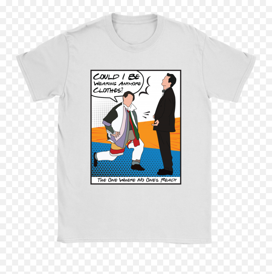 Joey And Chandler Could I Be Wearing - Friends Joey Chandler T Shirt Emoji,Joey Artist Emotions On Sleeve Friends