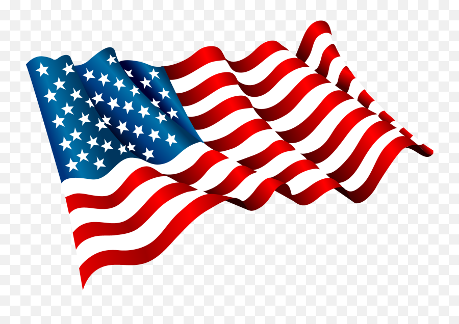 Flag Of The United States Clip Art - Waving American Flag Png Emoji,Free Usa Military Or American Flag Emojis