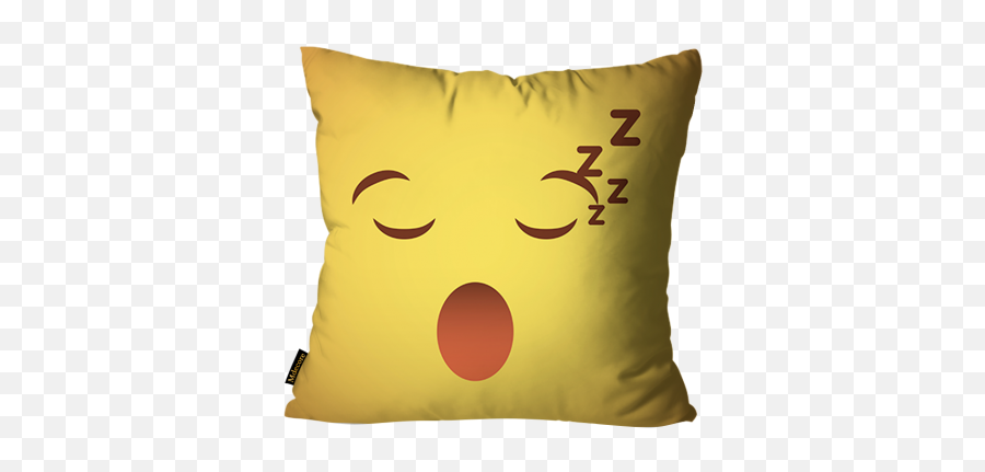 Almofada Emoji Sono Amarelo - Frases Floresça Onde Deus Te Plantar,Emoji Throw