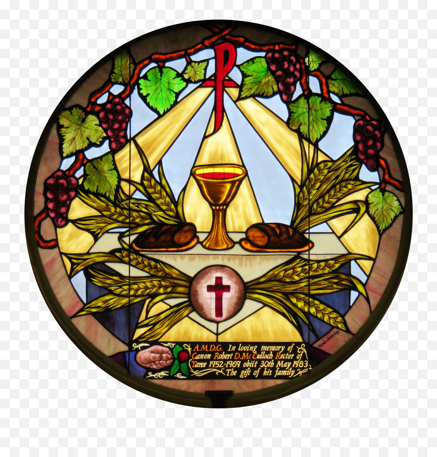 Stained Glass With An Eucharist Drawing - Stained Glass Holy Eucharist Emoji,Stained Glass Emotions