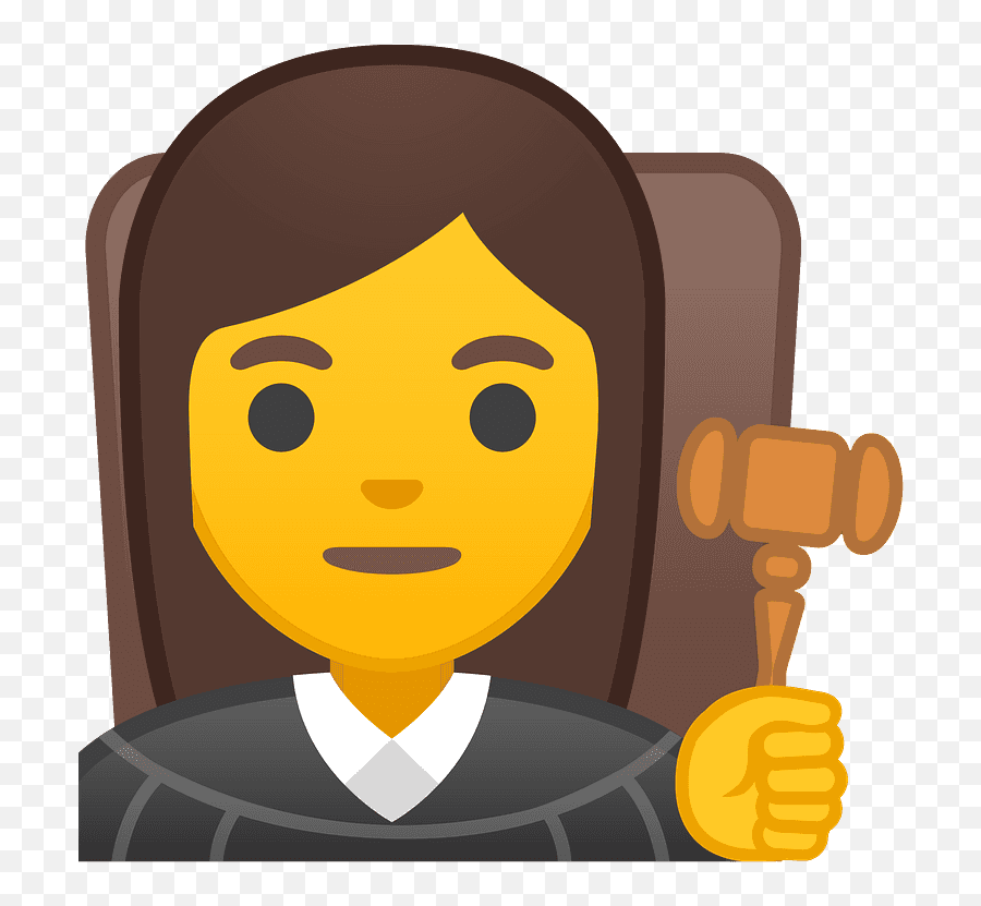 Woman Judge Emoji Clipart - Judge Emoji,Court Emoji