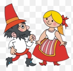 Rumcajs And Manka Dancing - Fictional Character Emoji,Toot Off Of The Emoji Movie
