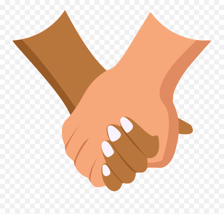 Female Dark Skin Tone Hand - Clip Art Holding Hands Emoji,Hand Holding Emoji