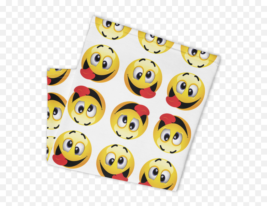 Neck Gaiters - Happy Emoji,Hurry Up Emoticon