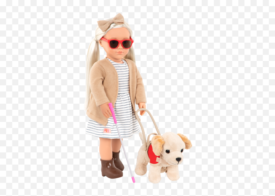 Marlow 18 - Inch Doll U0026 Pet Guide Dog Our Generation Doll With Pet Dog Guide Dog Marlow Emoji,Dog Emoji Glasses