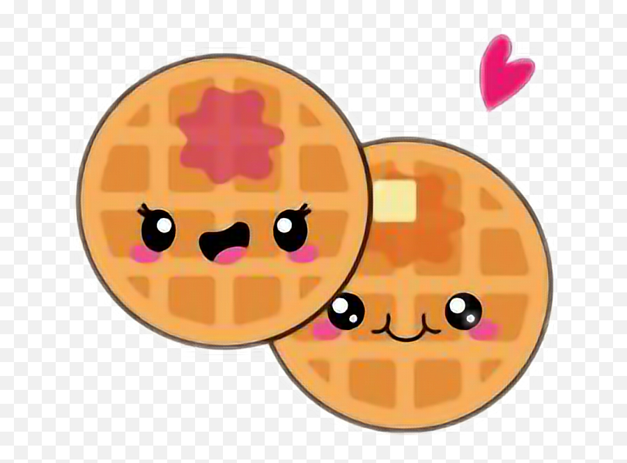 Food Kawaiifood Kawaii Waffles Kawaiiwaffles - Kawaii Emoji,Tuna Apple Emoticon