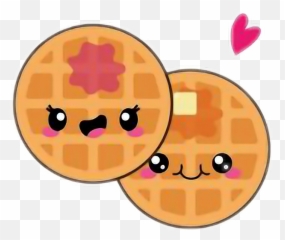 Food Kawaiifood Kawaii Waffles Kawaiiwaffles - Kawaii Emoji,Tuna Apple Emoticon
