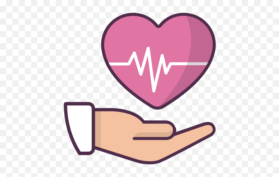 Medical Electrocardiogram Hand Heart Free Icon Of Emoji,Free Emojis Medical