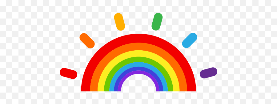 Reainbow Icon Png And Svg Vector Free Download Emoji,Office Communicator Emoticons (r) Rainbow