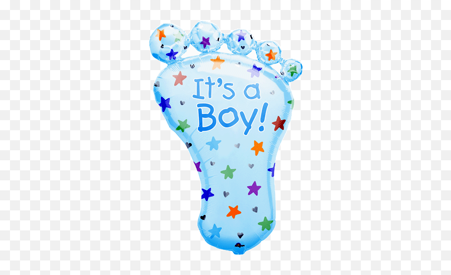 Baby Foot Balloon Boy - Clip Art Library Emoji,Baby Shower Boy Emojis