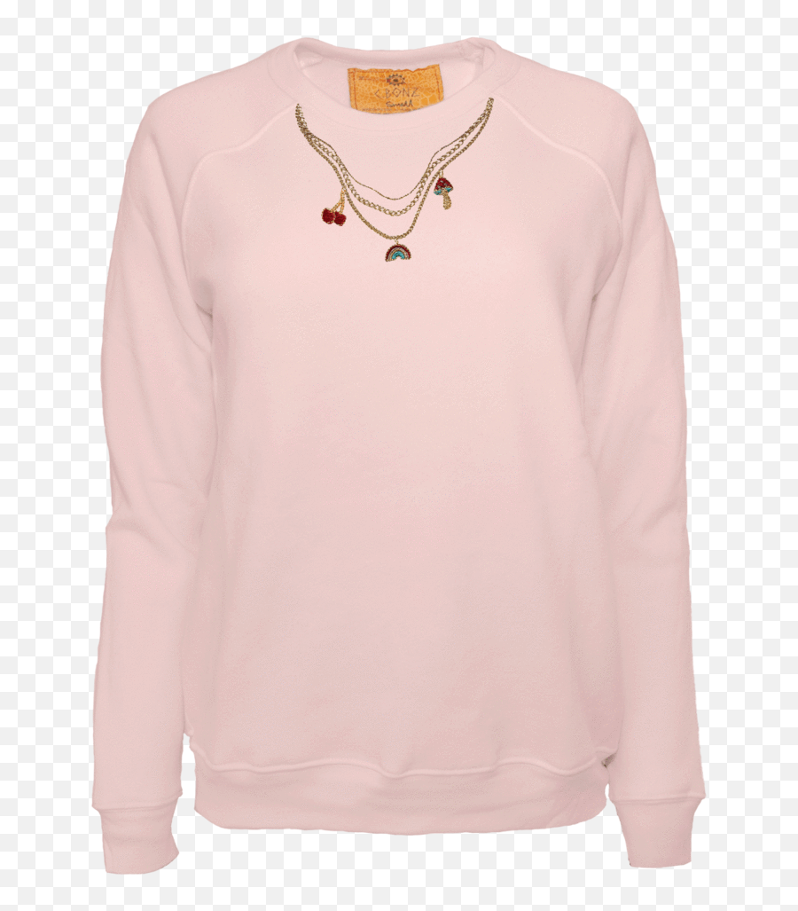 Custom Charm Necklace Classic Crew Pullover Emoji,Magical Emoticon Jewelry