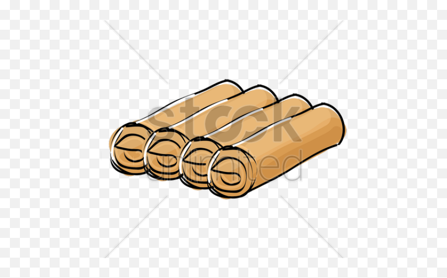 Rolls Clipart Bread Roll - Draw Spring Rolls Png Download Logo For Bread Roll Emoji,Egg Roll Emoji