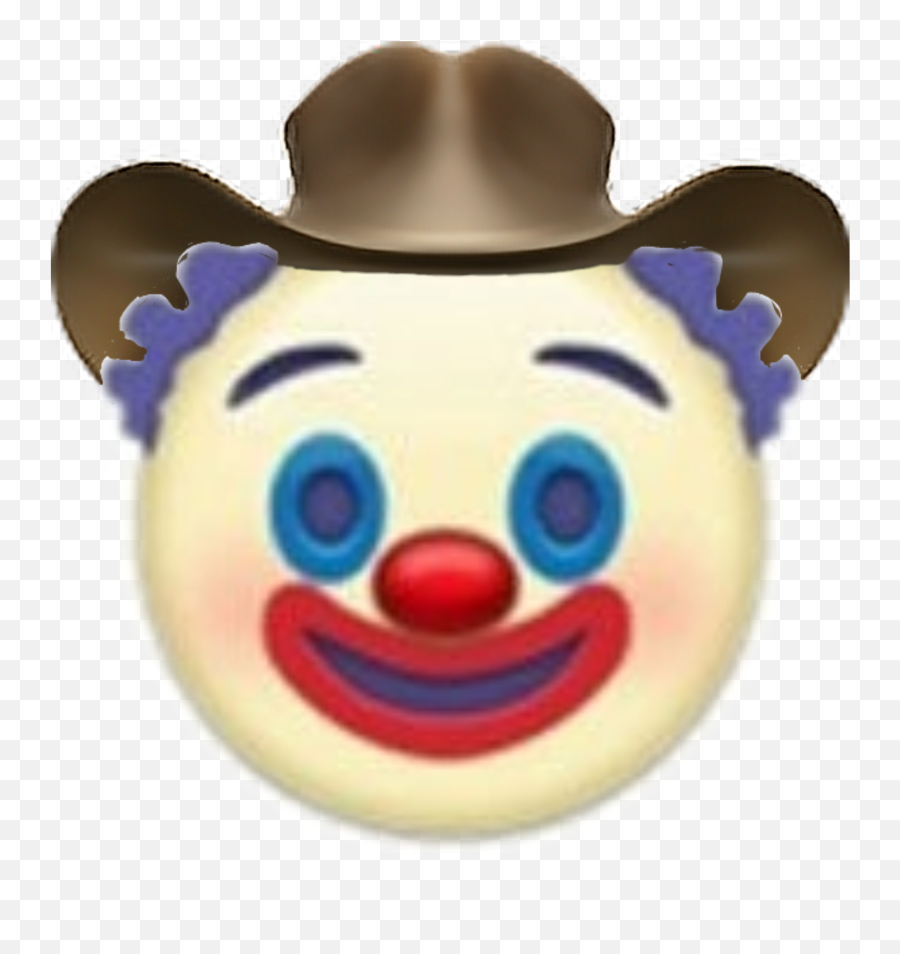 Clown Cowboy Cowboyhat Sticker - Happy Emoji,Cowboy Clown Emoji