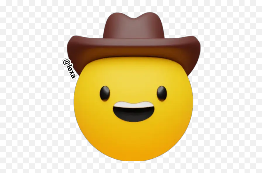 Sticker Maker - Craftwork Emoji,Sunglasses Emoji With Cowboy Hat