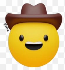 Sticker Maker - Craftwork Emoji,Sunglasses Emoji With Cowboy Hat
