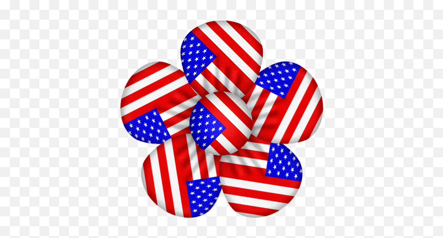 July 4th Free Clip Art - American Flag Flag Flower Emoji,4th Of July Emoji Art