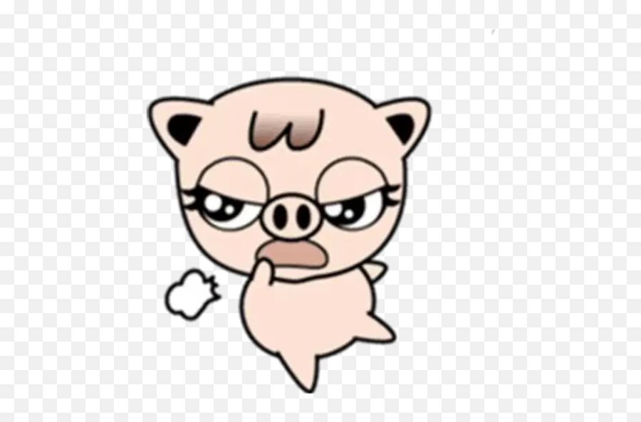 Lovely Little Pig Stickers For Whatsapp Emoji,Year Of The Pig Emoji