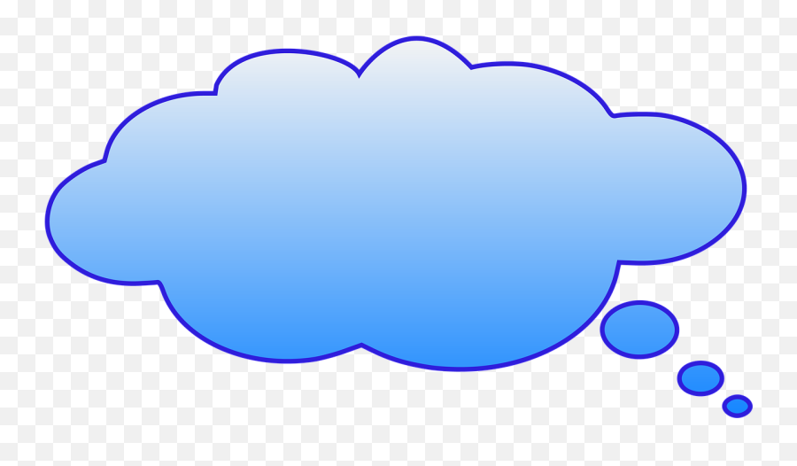Thinking Cloud Png Download - Thinking Cloud Emoji Icon Dot,Thought Bubble Emoji