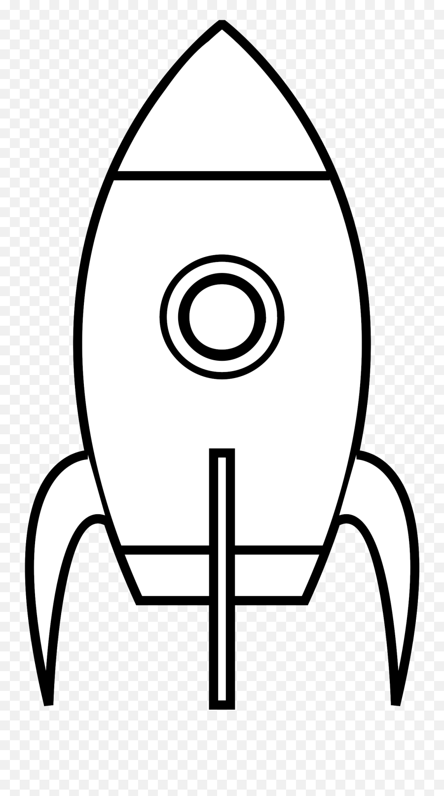 Clipart Moon Black And White Clipart - Rocket Coloring Pages Emoji,Ship Moon Emoji