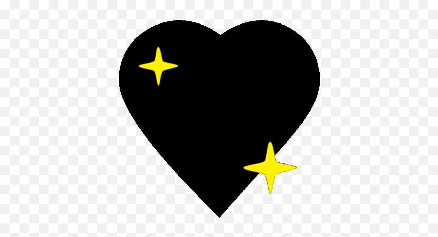 Black Heart Sparkle Sticker - Black Heart Sparkle Discover Emoji,Custom Heart Emojis
