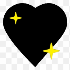 Black Heart Sparkle Sticker - Black Heart Sparkle Discover Emoji,Custom Heart Emojis