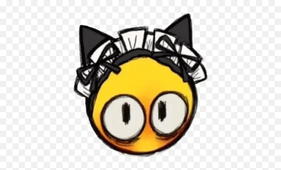 Cute Emojiu201d Stickers Set For Telegram - Cursed Emoji Cute Cat,Unknown Emoji