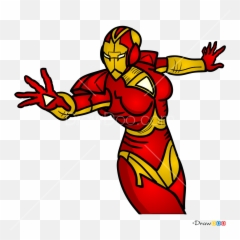 How To Draw Iron Lady Superheroes Women - Iron Woman Drawing Emoji,Lady And Pig Emoji