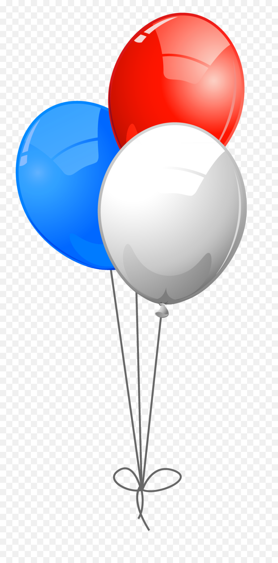 July Clipart Balloon July Balloon - Red White And Blue Balloons Clipart Emoji,Red Balloon Emoji