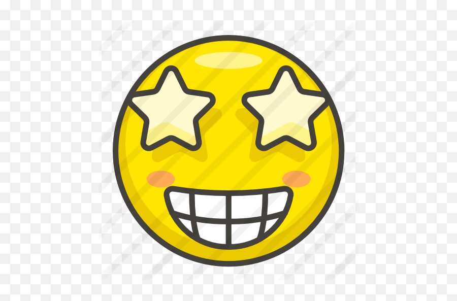 Famous - Free Smileys Icons Star Struck Emoji Transparent,Clapping Emoticons