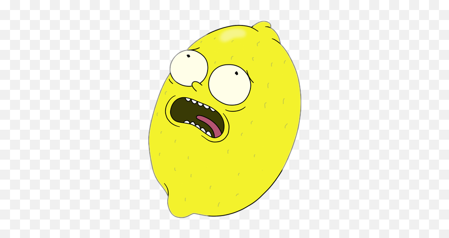 Lemon Morty Sticker - Happy Emoji,Morty Emoji