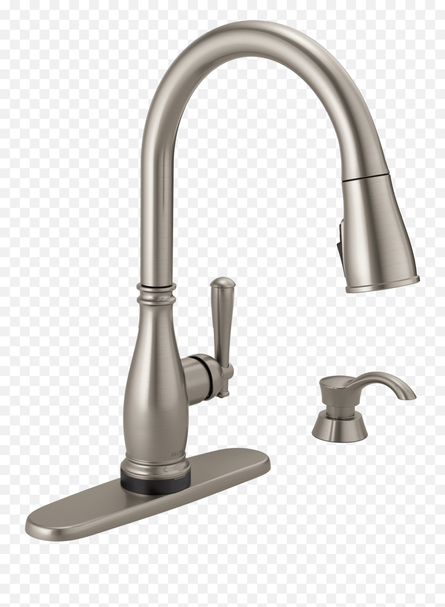 Single Handle Pull - Down Kitchen Faucet With Touch2o And Shieldspray Technologies Recertified Delta Faucet Home Depot Emoji,Guess The Emoji Level 34answers