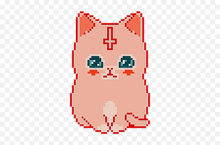 Kitty Cat Pink Antichrist Sticker Emoji,Antichrist Emoji